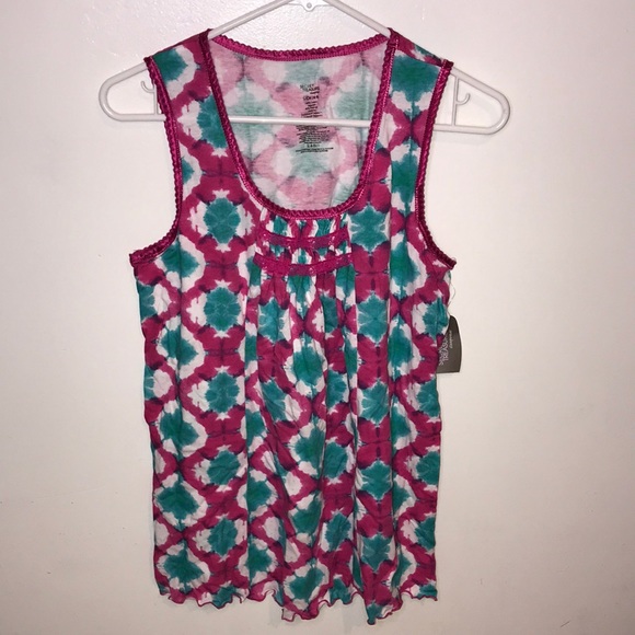 Secret treasures sleepwear tie dye sleeveless top - Picture 1 of 7